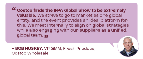 Testimonial about the IFPA Global Show with a photo of a person.