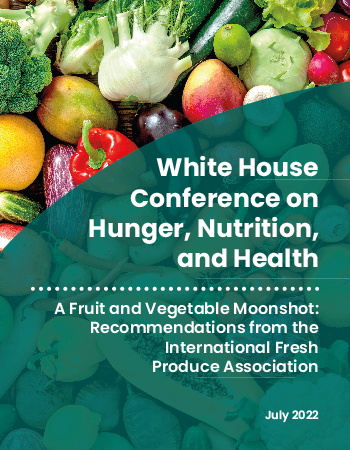 CMS ALT TEXT Cover of PDF document for White House Conference on Hunger, Nutrition and Health.